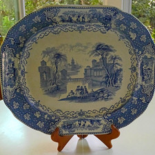 J & M P Bell & Co Italian Lakes Blue & White ...