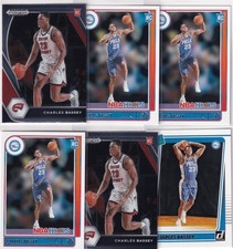 LOT (6) CHARLES BASSEY RC GOLDEN STATE WARRIORS DONRUSS NBA HOOPS ROOKIE - 84