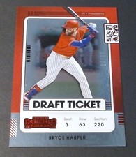 2021 Panini Contenders Draft Ticket Red #99 Bryce Harper 67/99