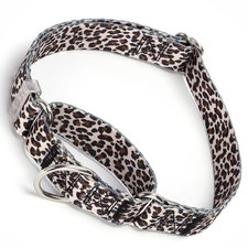 Leopard Print Martingale Collars for Dogs, No-Slip Escape Proof Choke No Pull...