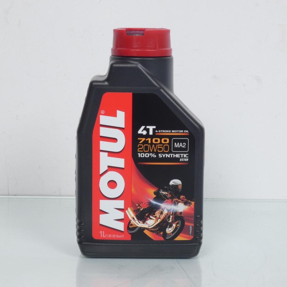 Motul 7100 20W50 4T huile moteur anti-usure pour embrayage moto