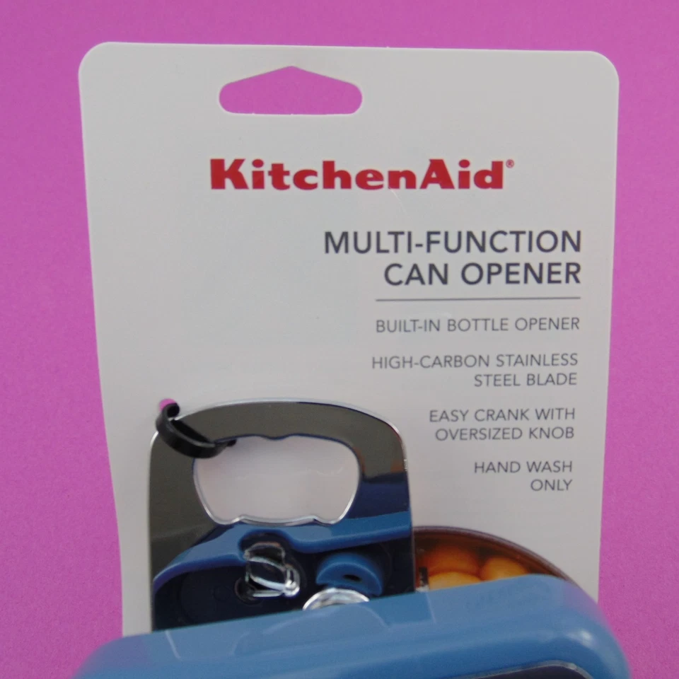 KitchenAid abrelatas fácil giro perilla de manivela de gran tamaño en polvo azul KET199OHBLA Foto 2 de 4