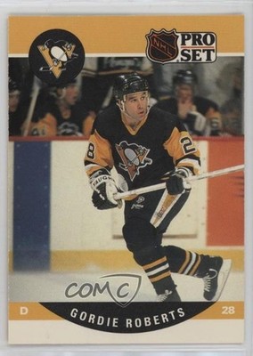1990-91 Pro Set Gordie Roberts (No Bar Below Season on Back) #510 1e8j