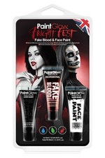 Paint Glow- Fright Fest, Halloween Makeup Hang Pack