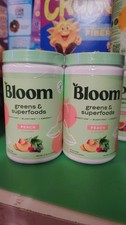 Bloom Nutrition Greens  Superfoods Peach Flavor Powder - 25 Serving exp. 04/26