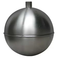 Naugatuck Gr40s421hd Float Ball, Round, Ss, 4 In