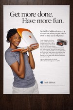 RARE 2000 Apple Reseller POS Poster 28x22 iBook iMac HP Promo Letter