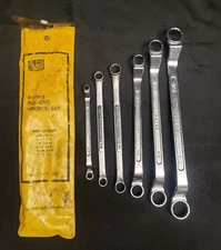 Read VINTAGE SEARS Japan USA Offset Double Box End Wrench Set 1/4 - 7/8  6 Piece