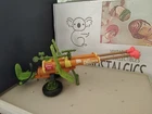 Vintage TMNT Ninja Turtles Figure Double Barrelled Plunger Gun 1990 COMPLETE