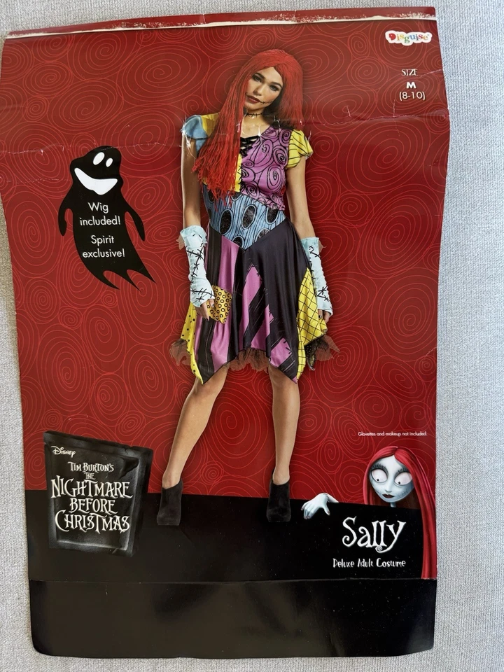 Кошмар перед Рождеством Салли костюм платье/парик Хэллоуин косплей взрослых большой - Изображение 3 из 4