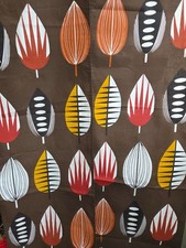 Vintage Swedish Curtain Panels Stig Lindberg Style