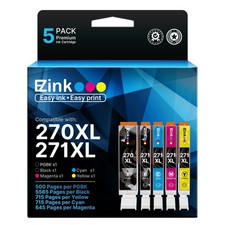 E-Z Ink Compatible Ink Cartridges for Canon PGI-270XL CLI-271XL 5 Pack