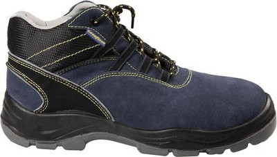 S1P high security shoes with metal suede color blue and black...