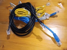 Lot of 4 Shielded Phone Line Cable Cords