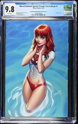 Marvel Swimsuit #1 J. Scott Campbell Mary Jane Virgin A Variant CGC 9.8