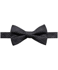 Ryan Seacrest Distinction Men’s Landon Plaid Pre-Tied Silk Bow Tie (Black)