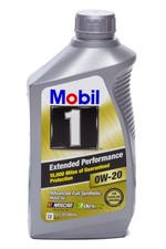 Mobil 1 Motor Oil - Extended Performance - 0W20 - Synthetic - 1 qt - Each 98.68 per gallon