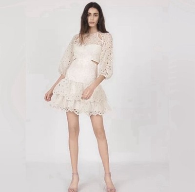maje beige dress Maje Wool-Blend Mini Dress main image 1