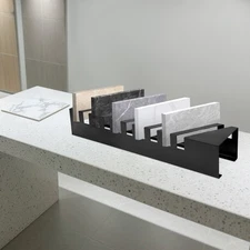 Small Tile Display Rack Countertop 10 Slots Tile Display Stand Tile Display Rack