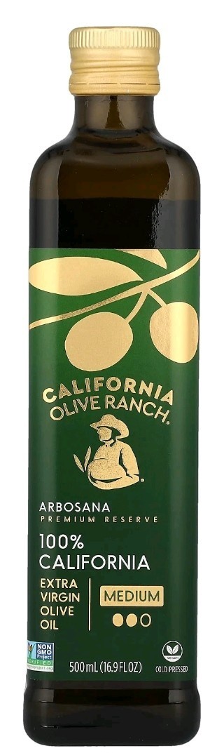 (4 PACK) 100% California, Extra Virgin Olive Oil, Arbosana, 16.9 fl oz (500 ml)