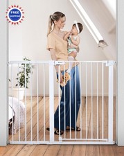 Baby Gate for Stairs Doorways Fits Openings 29.5 to 48.8 Wide Auto Close COMOMY