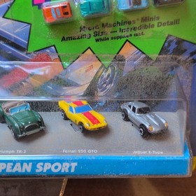 Micro Machines European Sport #5 5-Pack MG-TF Porsche 356 TR-3 Ferrari 250 1994