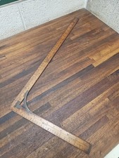 K865- Antique Dress Maker Tailors Wood Square Rule L. Ward Maker Newark NJ 12x24