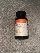 NatureWise Vitamin E 400 IU 60 Softgels (180mg DLAlpha) Dairy Free, Gluten Free