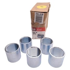 Lot of 5 Halex 64015 Stainless Steel Threaded Coupling 1-1/2" Trade Size