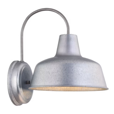 HARBOR BREEZE Ellicott Galvanized Steel Dark Sky Outdoor Wall Mount Light