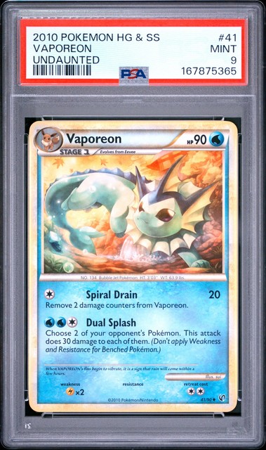 Vaporeon #41 (Undaunted (2010))