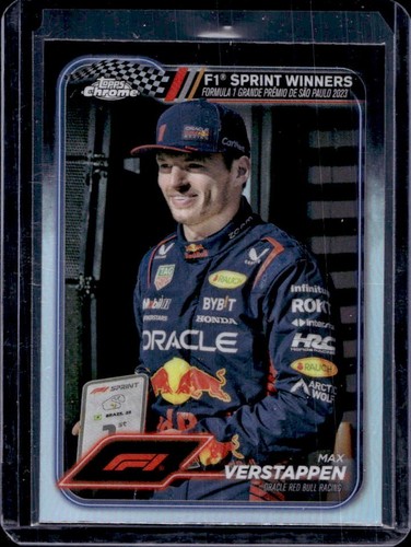 2024 Topps Chrome F1 Max Verstappen Refractor Sprint Winners #153
