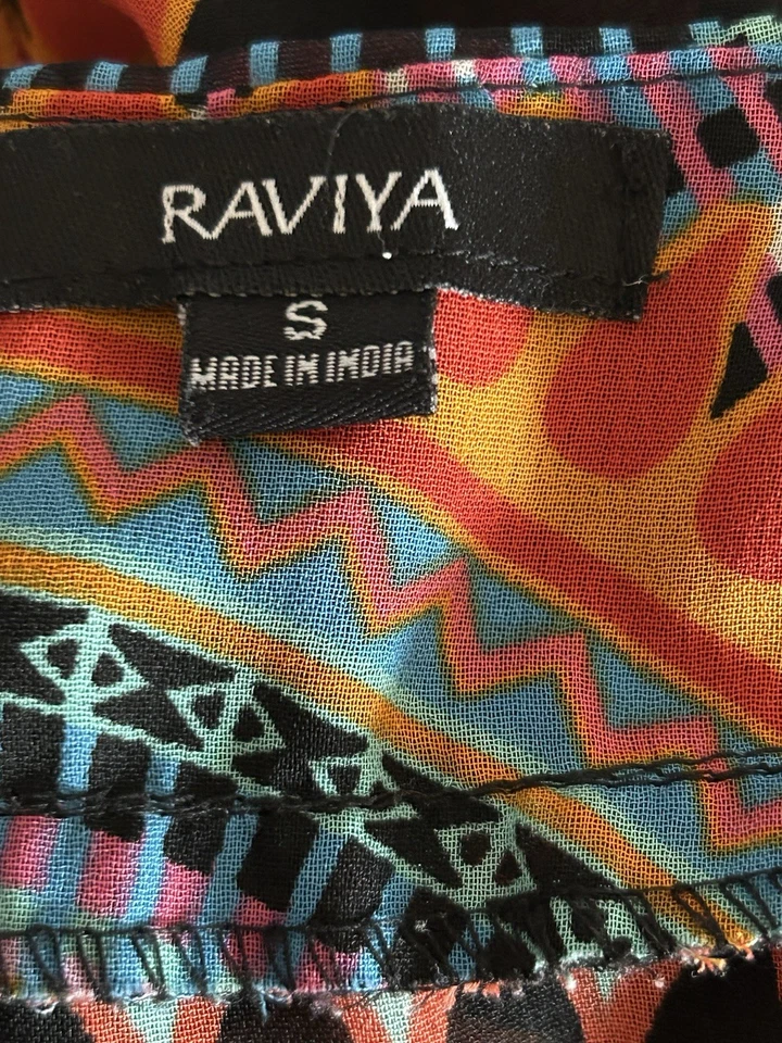 Traje de baño túnica encubierta Raviya para mujer talla S multicolor con cuentas boho vacaciones Foto 4 de 4