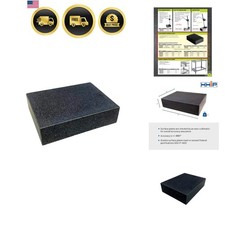 4401-1597 6" X 8" X 2" Granite Surface Plate, Grade B, 0 Ledge