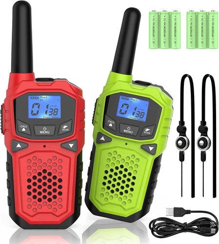 Long Range Two Way Radios - 2 Handheld Walkie Talkies for Camping and Hiking
