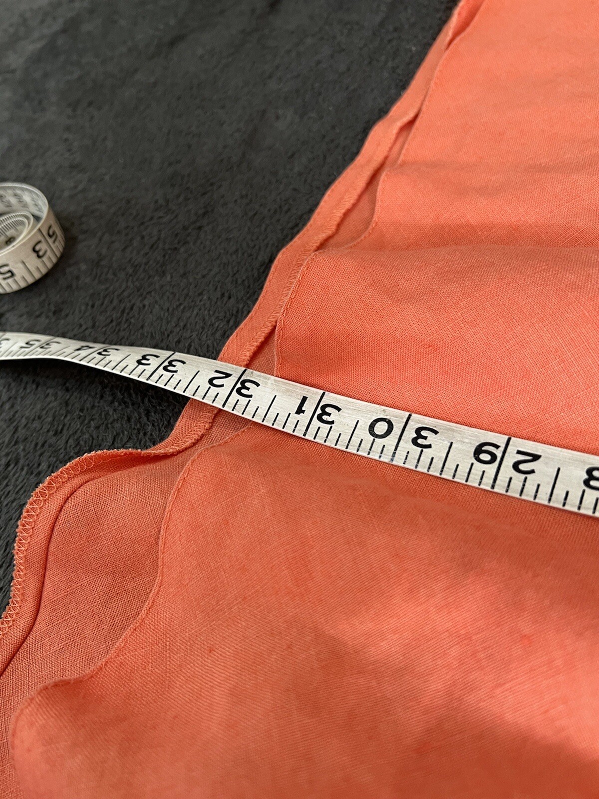 M&S Ladies Size 20 100% Linen Orange Skirt | eBay