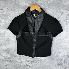 Women  s KillStar Top Gothic Short Sleeve Black Size M