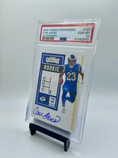 2020 Panini Contenders Cam Akers RC Ticket Auto PSA 10 Gem Mint #121 Rookie