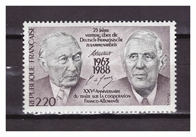 s25373) FRANCE 1988 MNH** Co-operation with Germany 1v, joint issue Germany