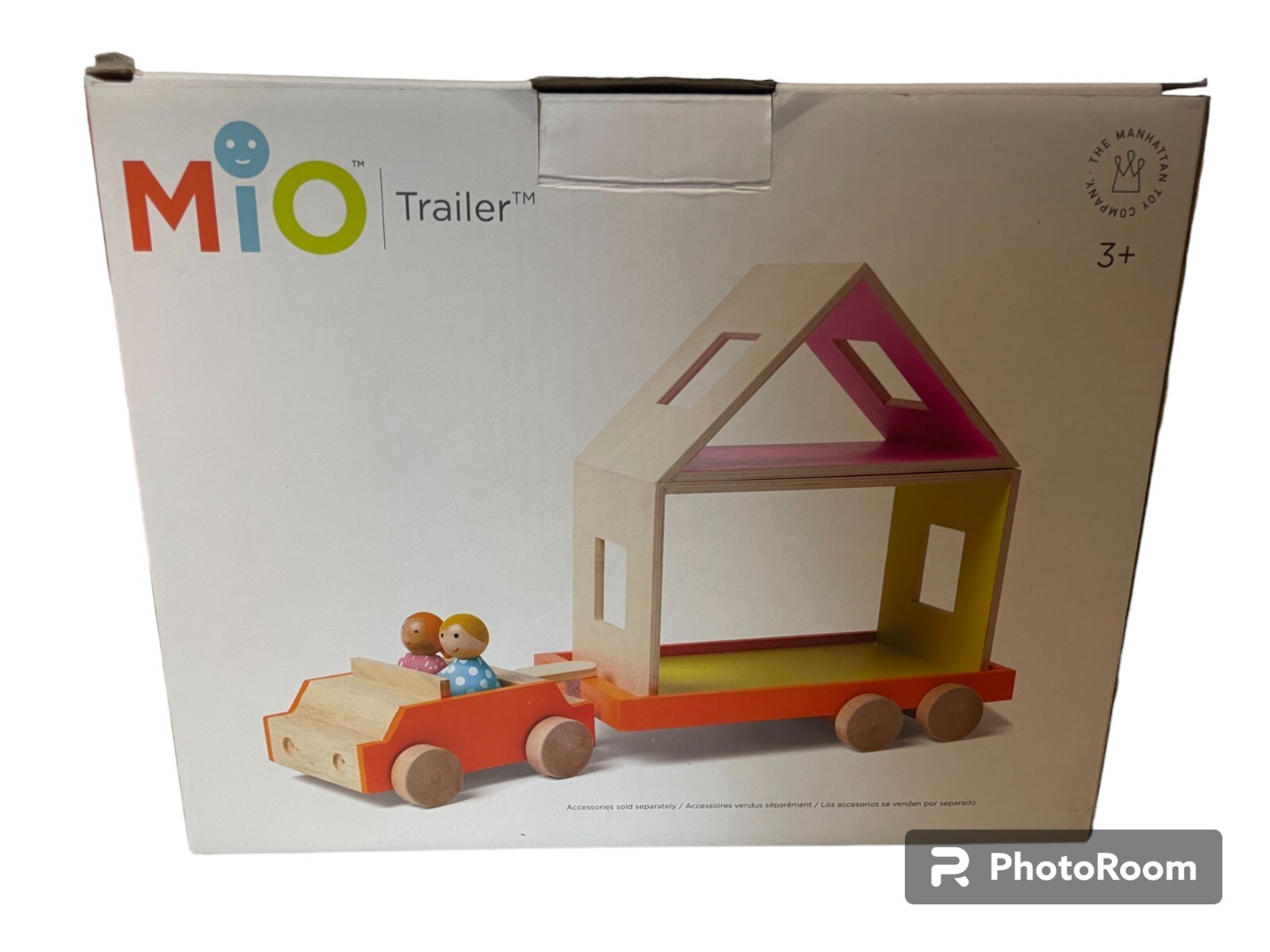 Manhattan Toy MiO Car and Bus Trailer Wooden Play Set eBay