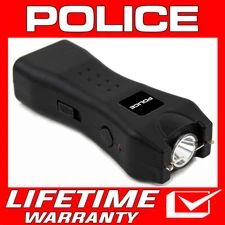 POLICE Stun Gun Mini Black 618 700BV Rechargeable LED Flashlight