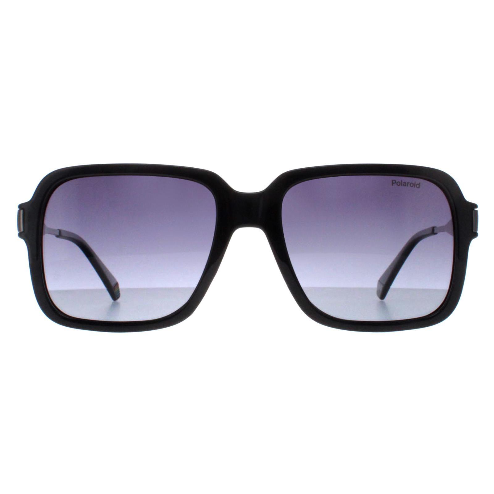 Polaroid PLD 6220/S/X 807 WJ Sunglasses Black Gray Gradient Polarized Lenses-image
