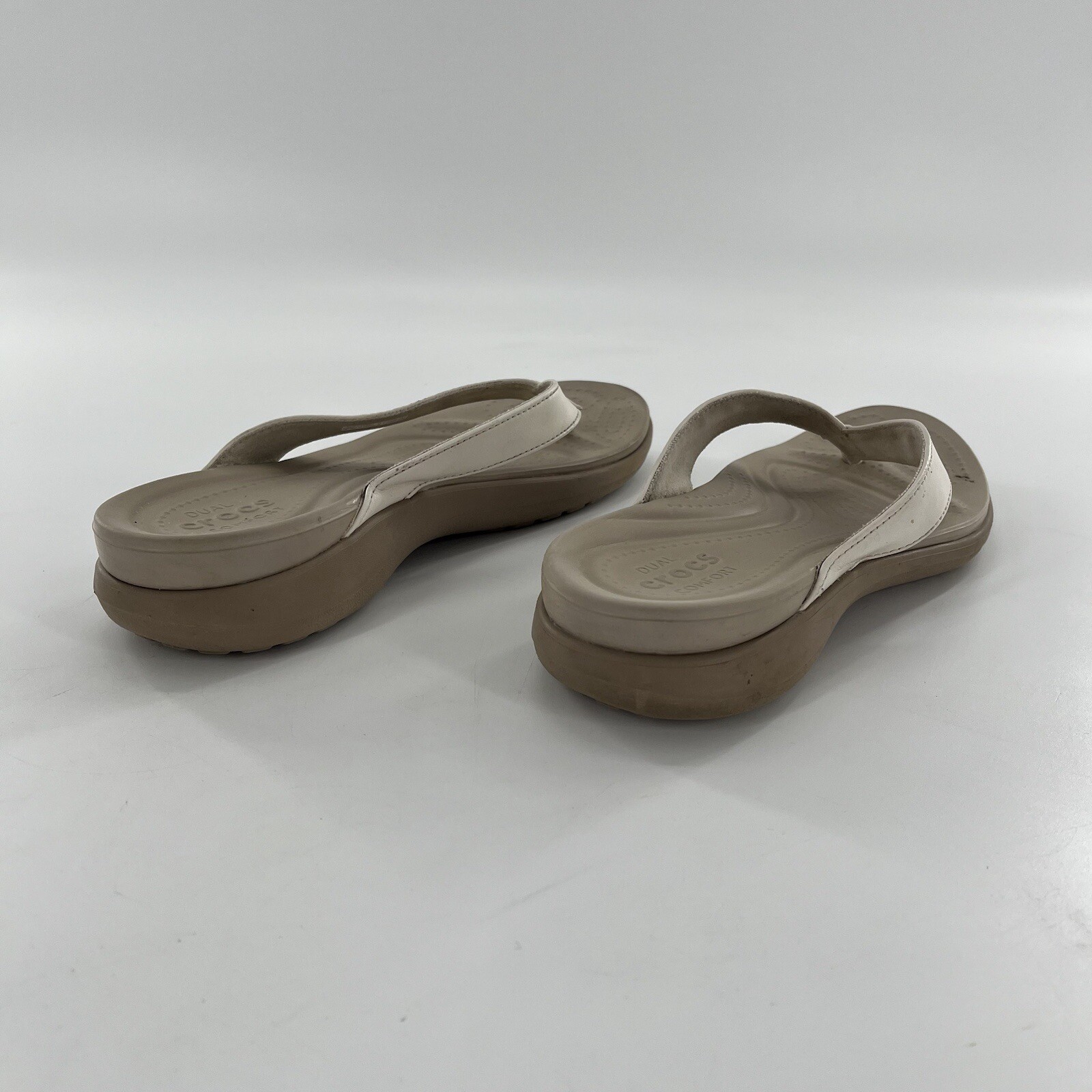 Crocs Capri V Flip Flop Thong Dual Comfort Womens Siz… Gem