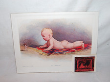 Antique 1903 Crane Bare Baby Calender " WHO'S OO."