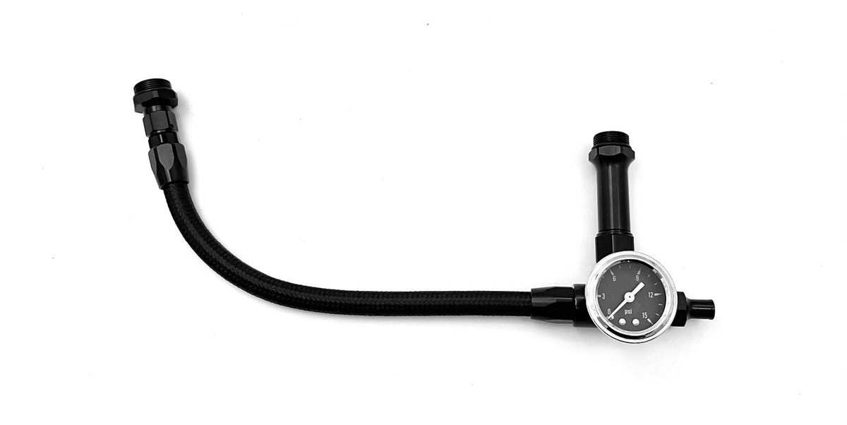 Línea De Combustible Trenzada Rojo Y Azul Para Carburador Holley 4150/4160 | Alimentación Doble HP7 155-BR