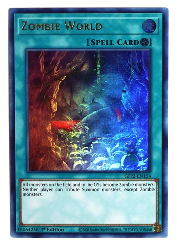 Yu-Gi-Oh TCG Zombie World - GFP2-EN154 - 1st Edition Ultra Rare | eBay