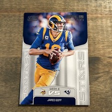 2019 Score Football Jared Goff Fantasy Stars Card #FS-5 Lions Rams F18