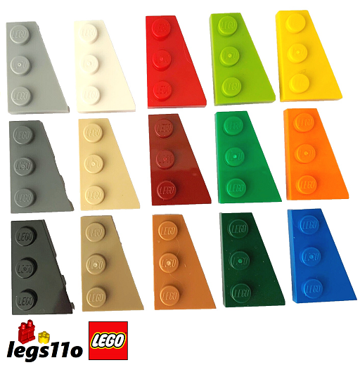 LEGO Wedge Plate 2x3 RIGHT Angle Wing NEW 43722 choose colour quantity