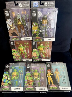 BST AXN TMNT Teenage Mutant Ninja Turtles Action Figure Lot of 7 New