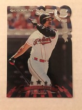 David Justice Braves Indians 1998 Donruss Silver Die-cut Press Proof 1 of 1500